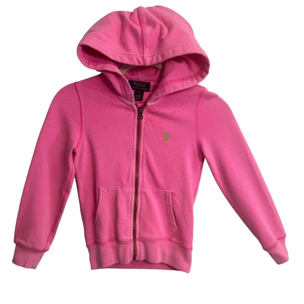 Polo Ralph Lauren zip up hoodie GIRLS,‎ SIZE 7